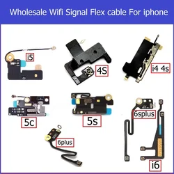 5pcs Wifi Signal Antenna Flex Cable for iPhone 4 4s 5 5S 5c 6 6s plus Net work connector antenna wifi flex cable replacement