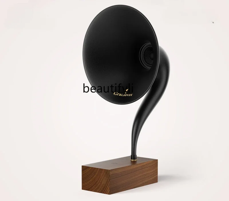 Big speaker bluetooth speaker retro walnut creative birthday gift high-end ornament