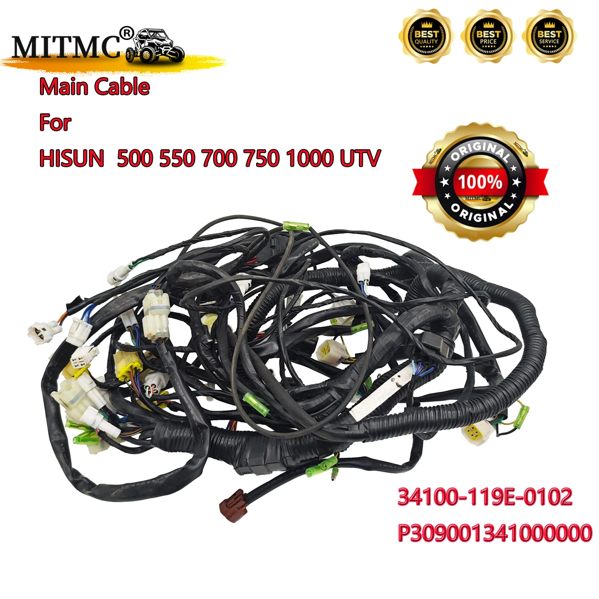 

Оригинальный основной кабель для HISUN 500 550 700 750 1000 VECTOR SECTOR Massimo RK Performance UTV 34100-119E-0102 P309001341000000