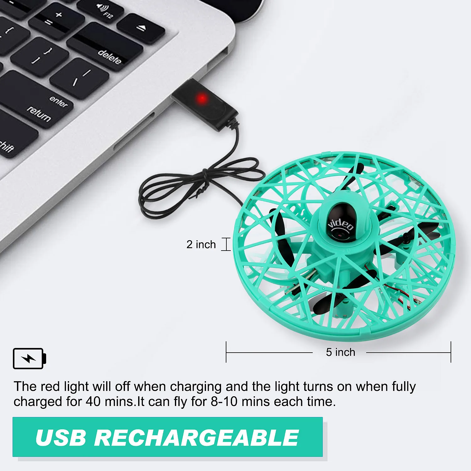 미니 RC 드론 비행 공 장난감, 리모컨 유도 UFO 항공기 헬리콥터, 2.4G 720P 항공 카메라 감지 공, 소년 장난감 선물