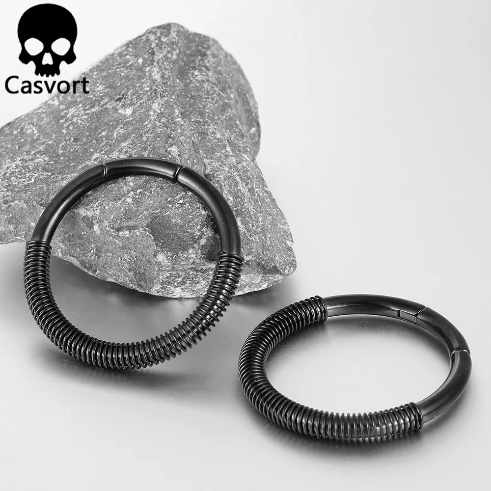 Casvort 2 Stück 4mm 6g Klassische Ohrgewichte mit Verschluss, Ohrhänger, Ohrplugs für Ohrläppchen, Edelstahl-Piercing-Körperschmuck – Detail 14