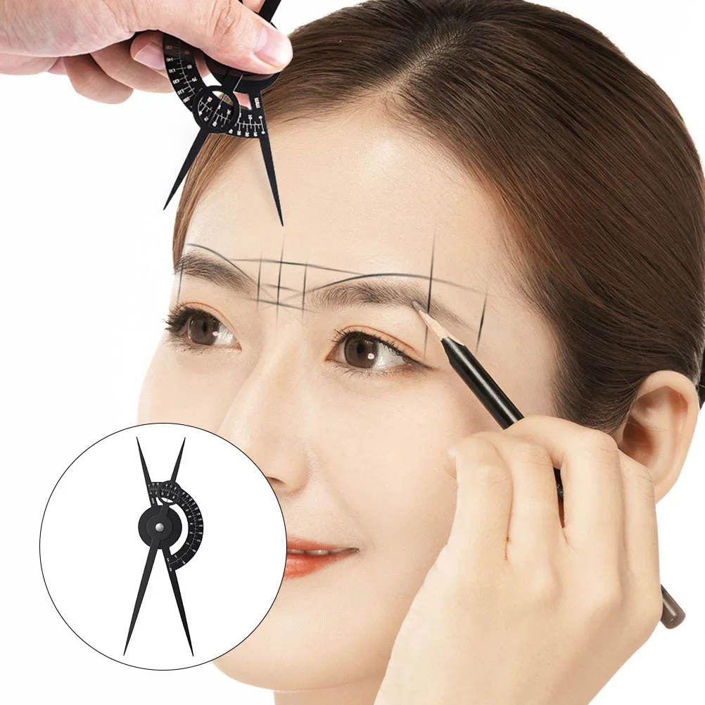 أداة قياس الحواجب الاحترافية، مسطرة رسم الحواجب المتناظرة، مستوى مساعد لتشكيل الحواجب