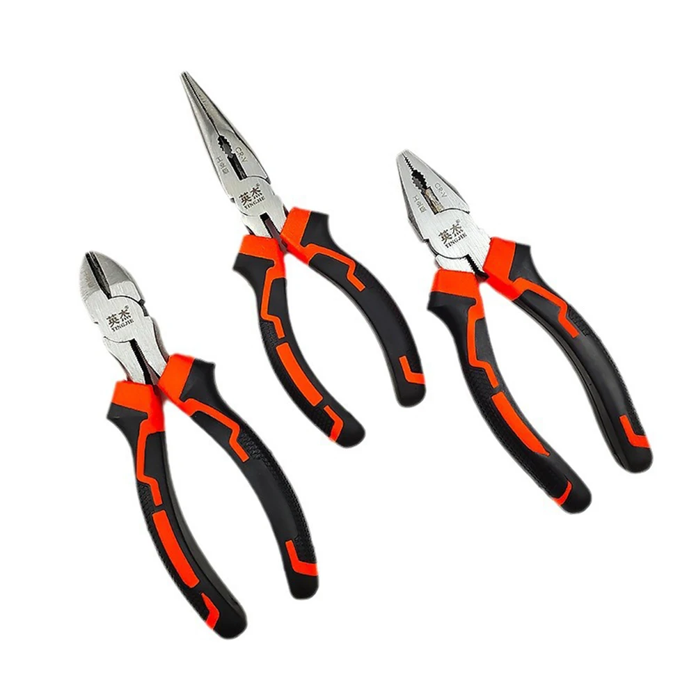 كماشة الأسلاك، كماشة قطرية حادة كبيرة الفتح كماشة أنف إبرة، لقطع، أدوات الأسلاك المعدنية والالتواء #1