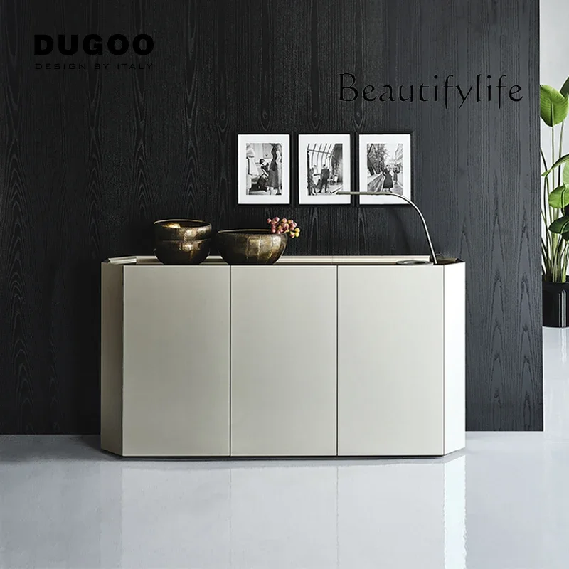 

Minimalist Creative Sideboard Cabinet Light Luxury Solid Wood Storage Curio Cabinet Multifunctional Storage Entrance Cabinet
