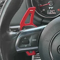 Pegatinas de extensión para palanca de cambios DSG del volante del coche para Audi TT MK2 8J A5 S5 A4 B8 A3 S3 8P Q5 8R Q7 A6 C6 R8 Sline 2005-2011