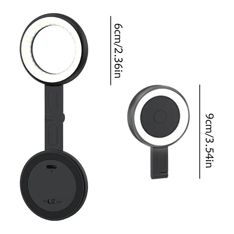Ring Fill Light Portable Magnetic Mobile Phone Ring Light LED Selfie Lamp With Adjustable Brightness For Girl Makeup Video Calls
