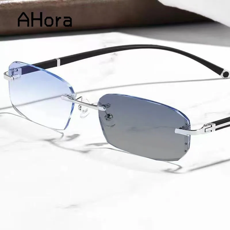 

Ahora Men Cutting Photochromic Sun Reading Glasses Frame Business TR90 Shade Presbyopia Spectacles Computer Eyeglasses 0...+4.0