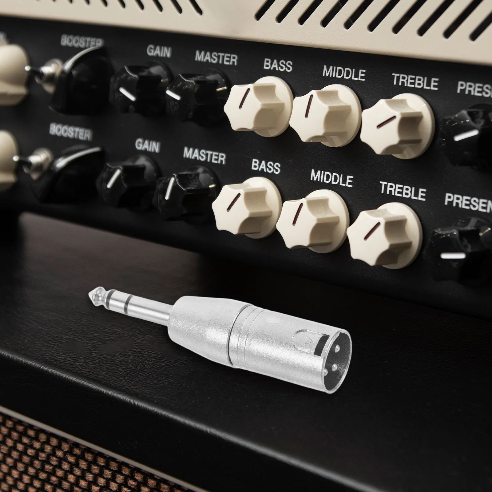 

Trs to Xlr 3pin Male Quarter Inch Female Adapter for Microphone Headphone Speaker Durable Metal Construction