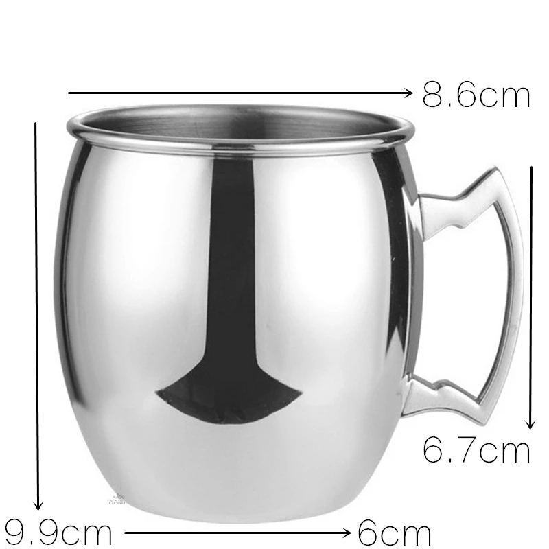 

12pcs Cocktail Cup Moscow Mule Hammered Copper Mugs Metal Mug Stainless Steel Beer Wine Coffee Cup Tazas Drinkware