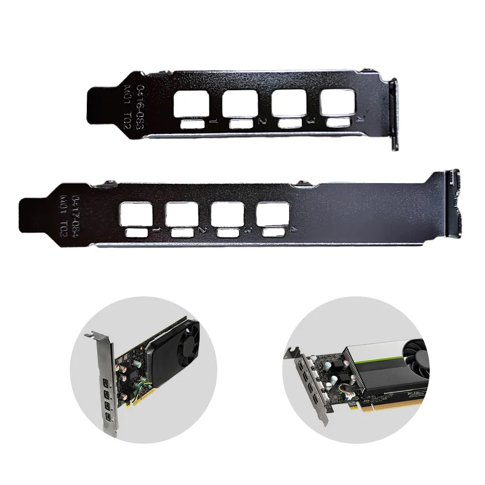 2025 جديد اللوحة الخلفية Blende قوس ل NVIDIA P600 T600 P1000 T1000 بطاقة الرسومات كامل الارتفاع الحافة فارغة يربك