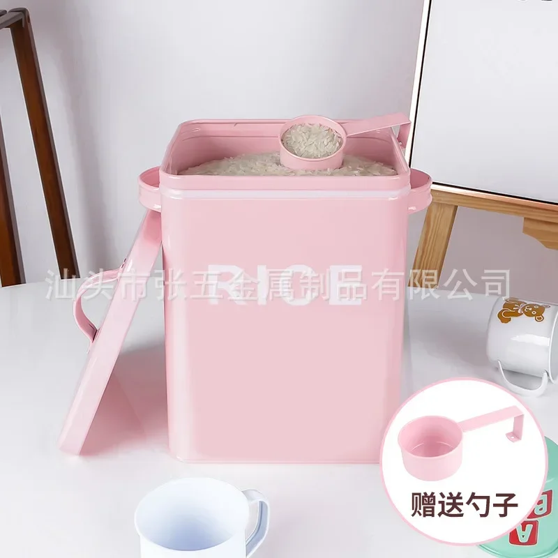 25kg Cat Storage Container, Rice Bucket Grain Distribution Jar, Container, Supplies, Pet Food Storage Supplies