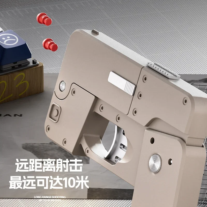 Shell Uitwerpen Vervorming Ic 380 Opvouwbare Mobiele Telefoon Spuitpistool Zachte Kogel Pistool Kan Lancering Speelgoed Pistool Model Kerstcadeau 2025