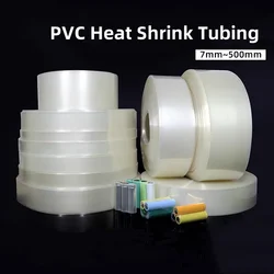 1m 18650 Lipo Battery PVC Heat Shrink Tube Pack Width 17mm ~ 80mm Insulated Film Wrap lithium Case Cable Sleeve Clear DIY Tools