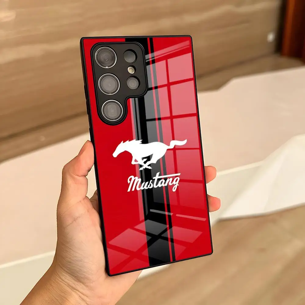 M-Mustangs Logo Phone Case For Samsung S26 S25 Ultra S23 S22 S24 Fe S21 Plus A57 A17 A37 A54 A53 A16 Glass Cover