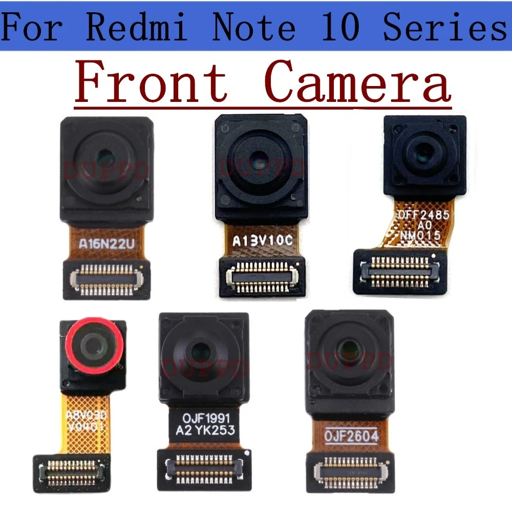 Front Camera For Xiaomi Redmi Note 10 Pro 10S 10T Lite 5G Frontal Facing Small Camera Module Ribbon Flex Cable