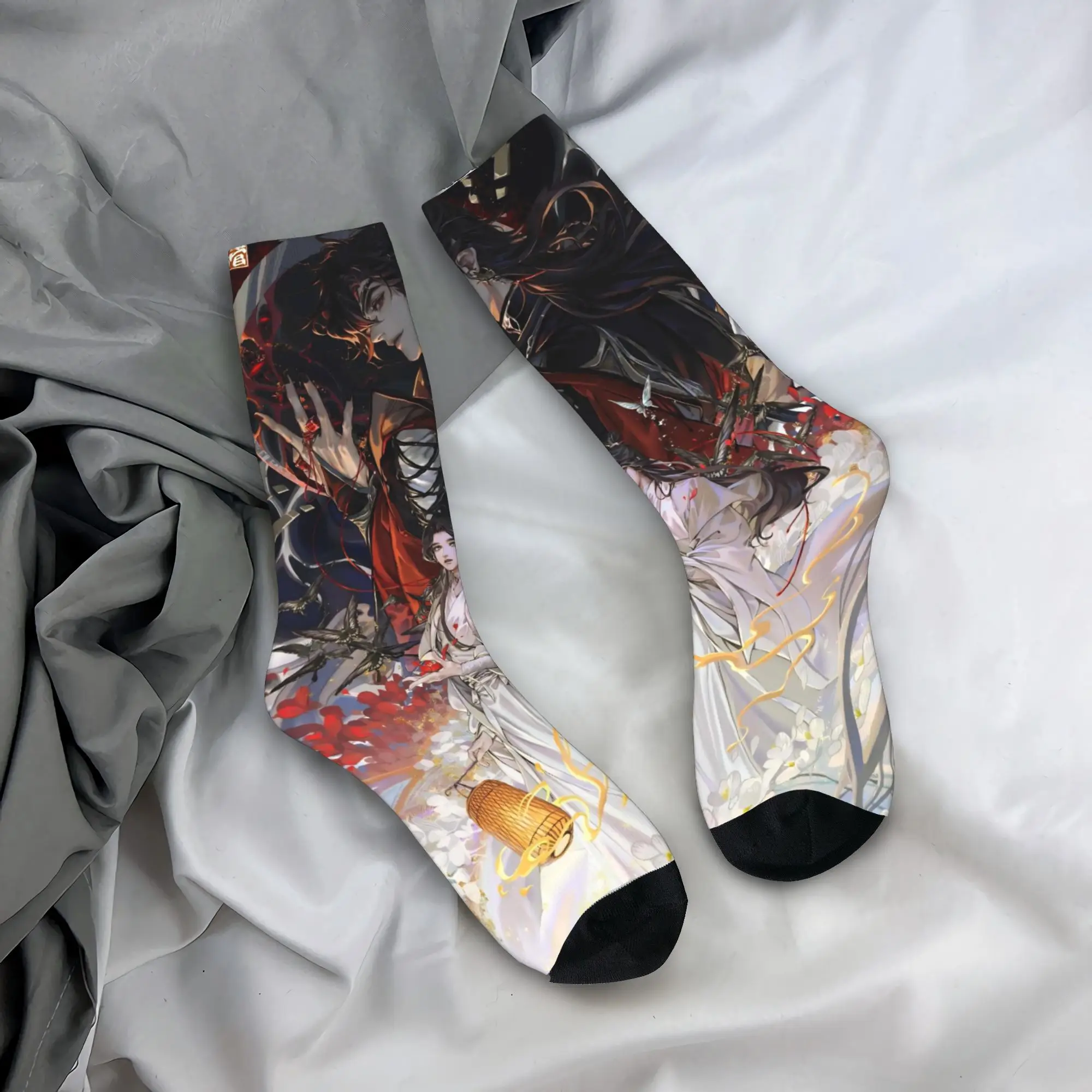 جوارب نعمة مسؤول السماء جوارب مضحكة مخصصة جوارب شتوية مضادة للبكتيريا للنساء والرجال جوارب مريحة لركوب الدراجات #1