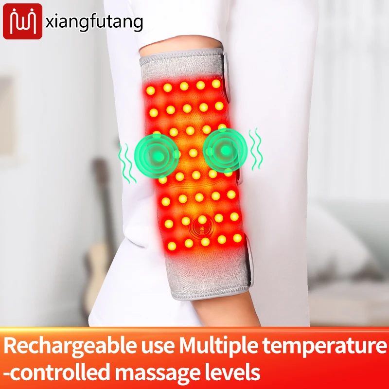 

Red Light Heating Wrist Vibration Pad Massager with Three Gear Hot Compress Warmer Wrist Support Tendonitis Relief And Relaxatio