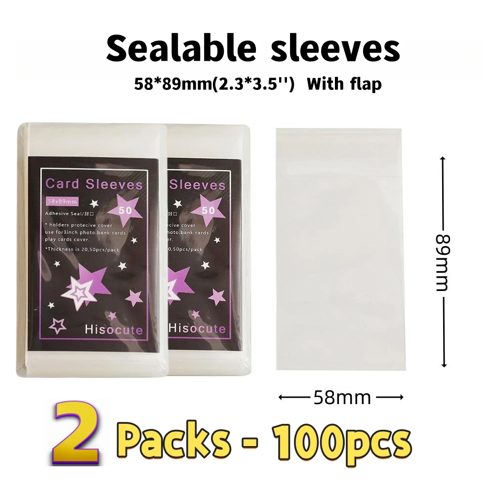 50~100PCS KPOP Photocard Sleeves Pack - PVC-Free - Cool Clear Toploaders - Sealable Non-Sealable Cardholders - 58*89mm & 66*91mm - AliExpress 21 50~100PCS KPOP Photocard Sleeves Pack - PVC-Free - Cool Clear Toploaders - Sealable Non-Sealable Cardholders - 58*89mm & 66*91mm - AliExpress 21