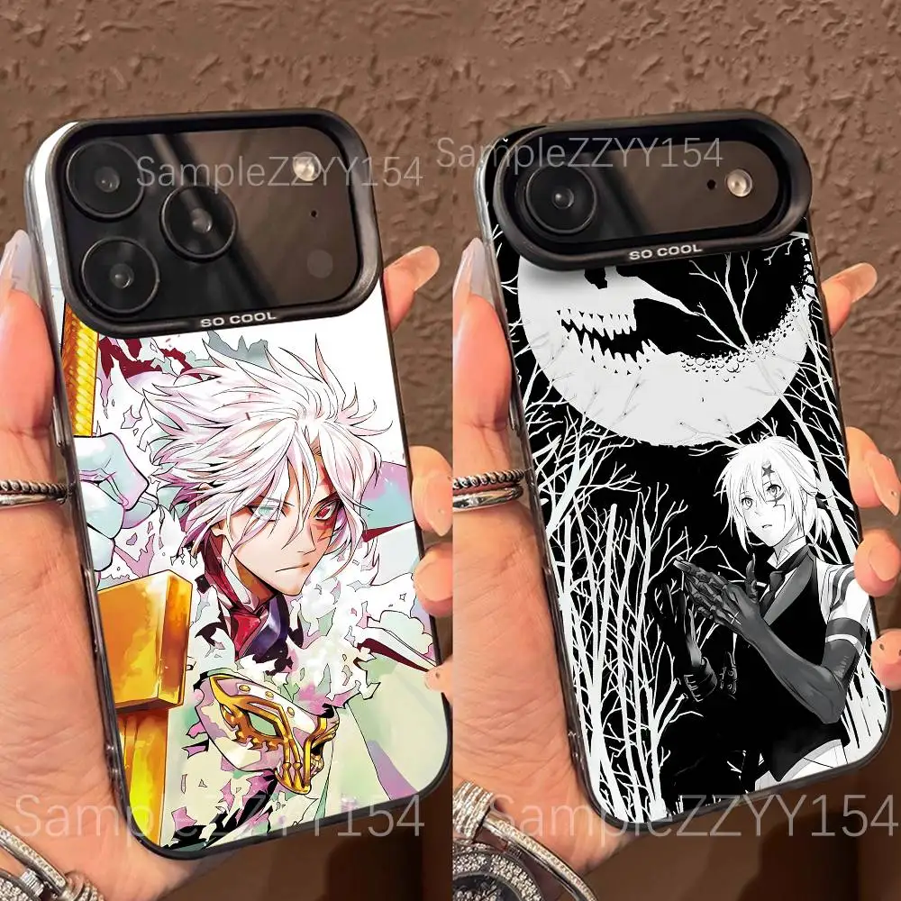 

D-D Gray Man Phone Case For iPhone 17,16,15,14,13,12,X,8,Pro,Max,Plus,E,SE4,Air,Mini Black IMD Matte