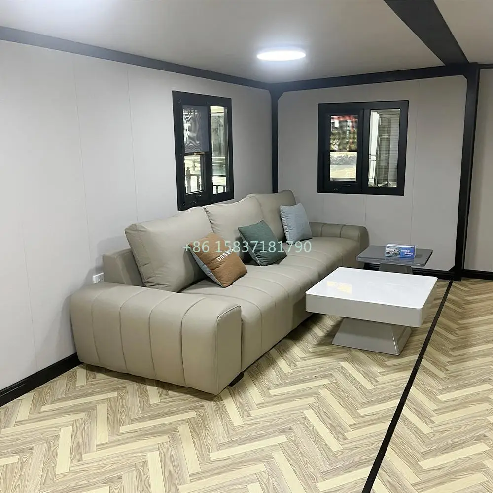 Modular Living Double Wing Container House Expand Portable Tiny Home Mobile Prefabricated Home Prefab Expandable Container House