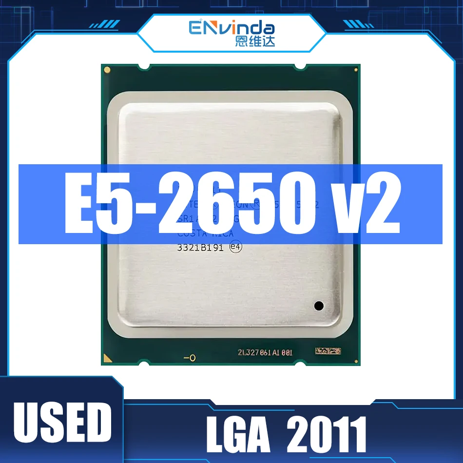 Intel Xeon Processor E5-2650 V2 E5 2650 V2 CPU 2.6 LGA 2011 SR1A8 Octa Core Desktop processor e5 2650V2