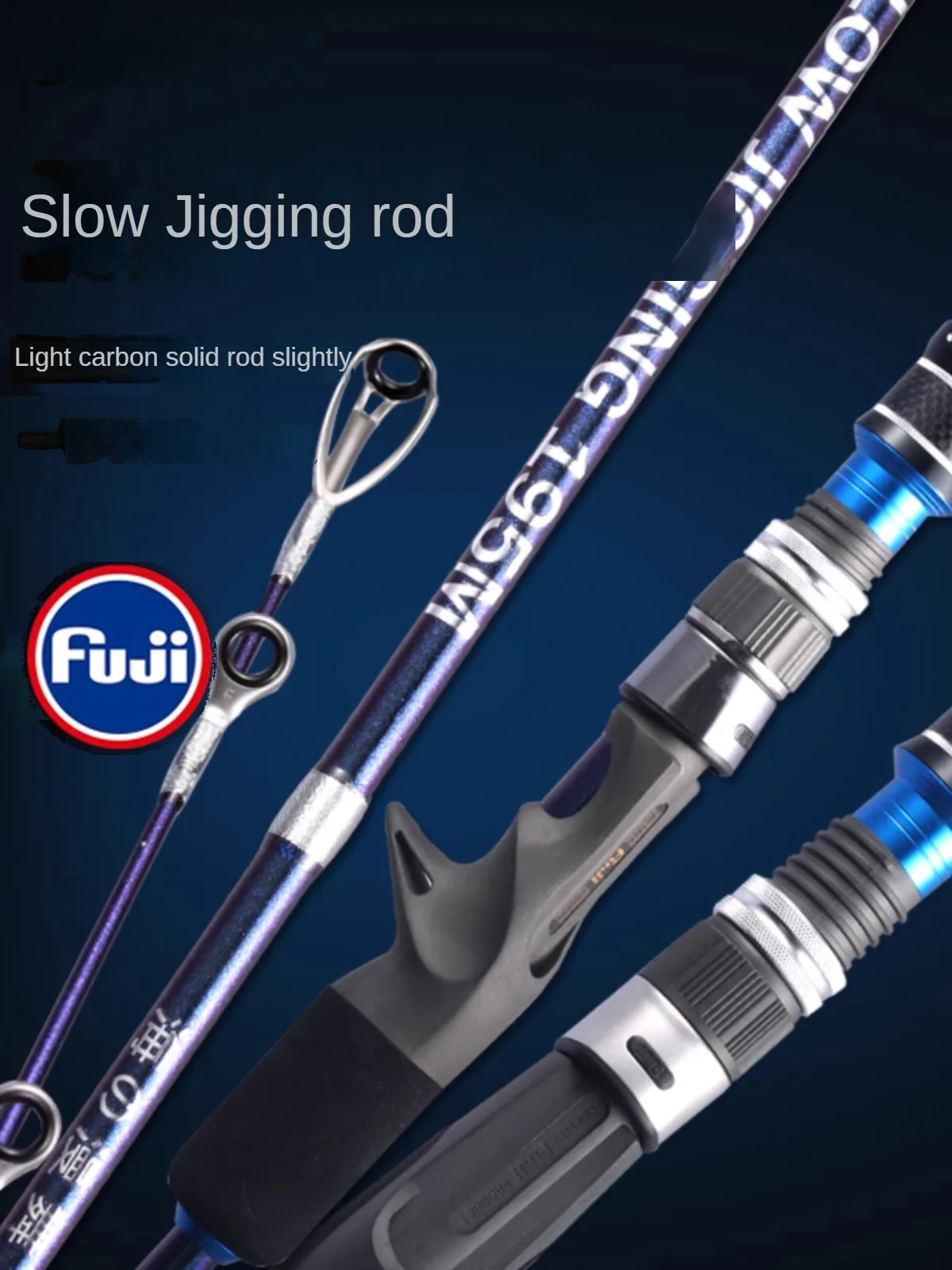 All Fuji Parts Cuttlefish Fishing Rod Super Light Saltwater Squid Boat Fishing Rod Sensitive Light Slow Jigging Rod 1.8m 1.95m