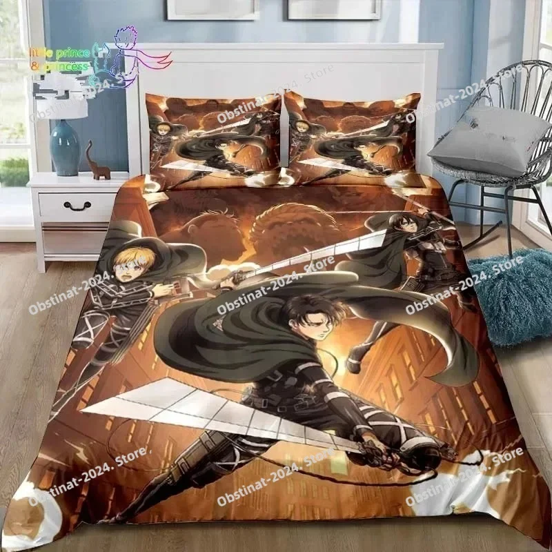 

Anime Attack on Titan 3D Print Bedding Set Single Twin Full Queen King Size Bed Set Adult Kid Bedroom Bedding Gift