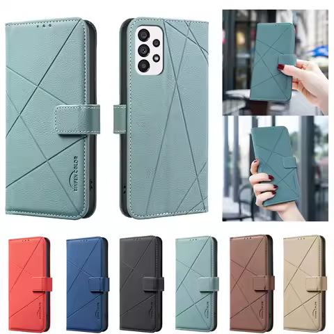 Flip Leather Case For Samsung Galaxy A33 A53 A22 4G A22 5G A03S A02S A72 4G A72 5G A52 A52S 5G Cover Strong Magnetic Funda