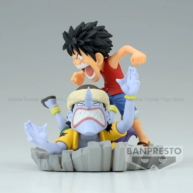 En Stock Bandai WCF ONE PIECE Log Stories Monkey D. Luffy Nami Shanks Roronoa Zoro Sanji Usopp Kaya Anime figura de acción modelo WY