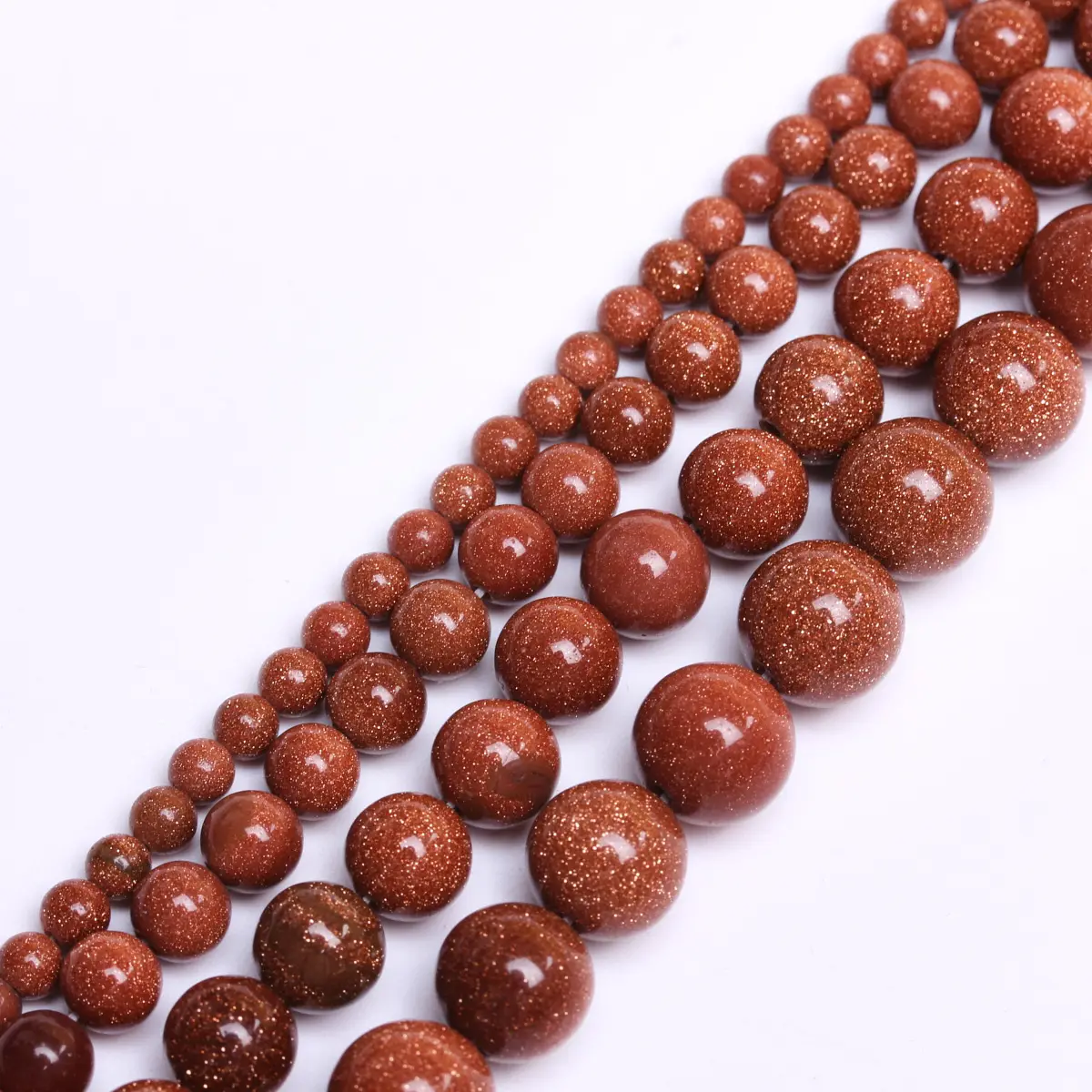 AAA Natural Stone Beads Golden SandStone Round Loose Beads For Jewelry Making Accessories 4/6/8/10mm