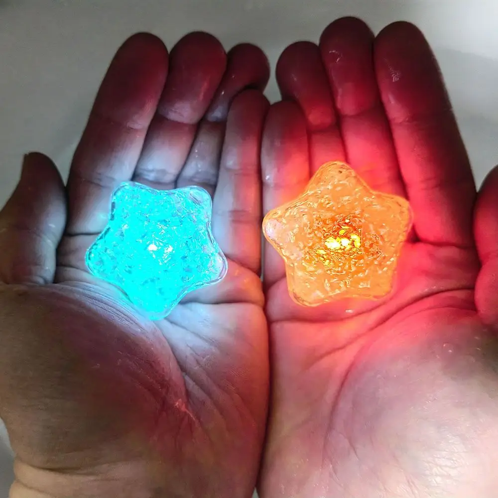 

12pcs/box Water Induction Design Induction LED Glowing Star Bath Excellent Waterproof Performance Waterproof Shower
