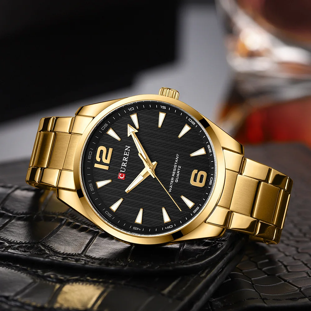 CURREN 8434 Modemarke Herrenuhr Wasserdicht Nachtlicht Elegante Business-Uhr mit Edelstahlarmband Geschenk für Männer Reloj Hombre – Detail 21