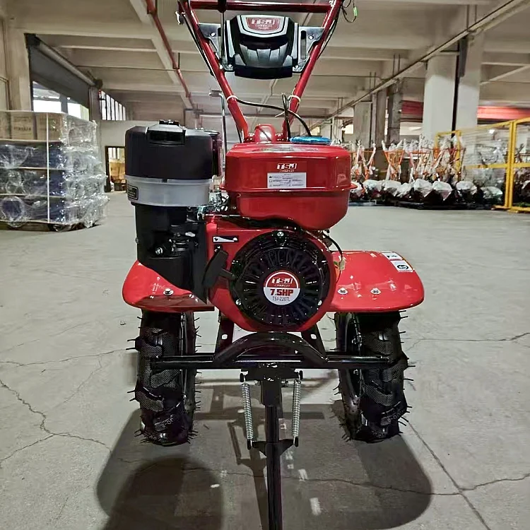 Best Price Diesel Plowing Machine Power Tiller Cultivator  Power Tiller Hand Push Land Cultivation Machine
