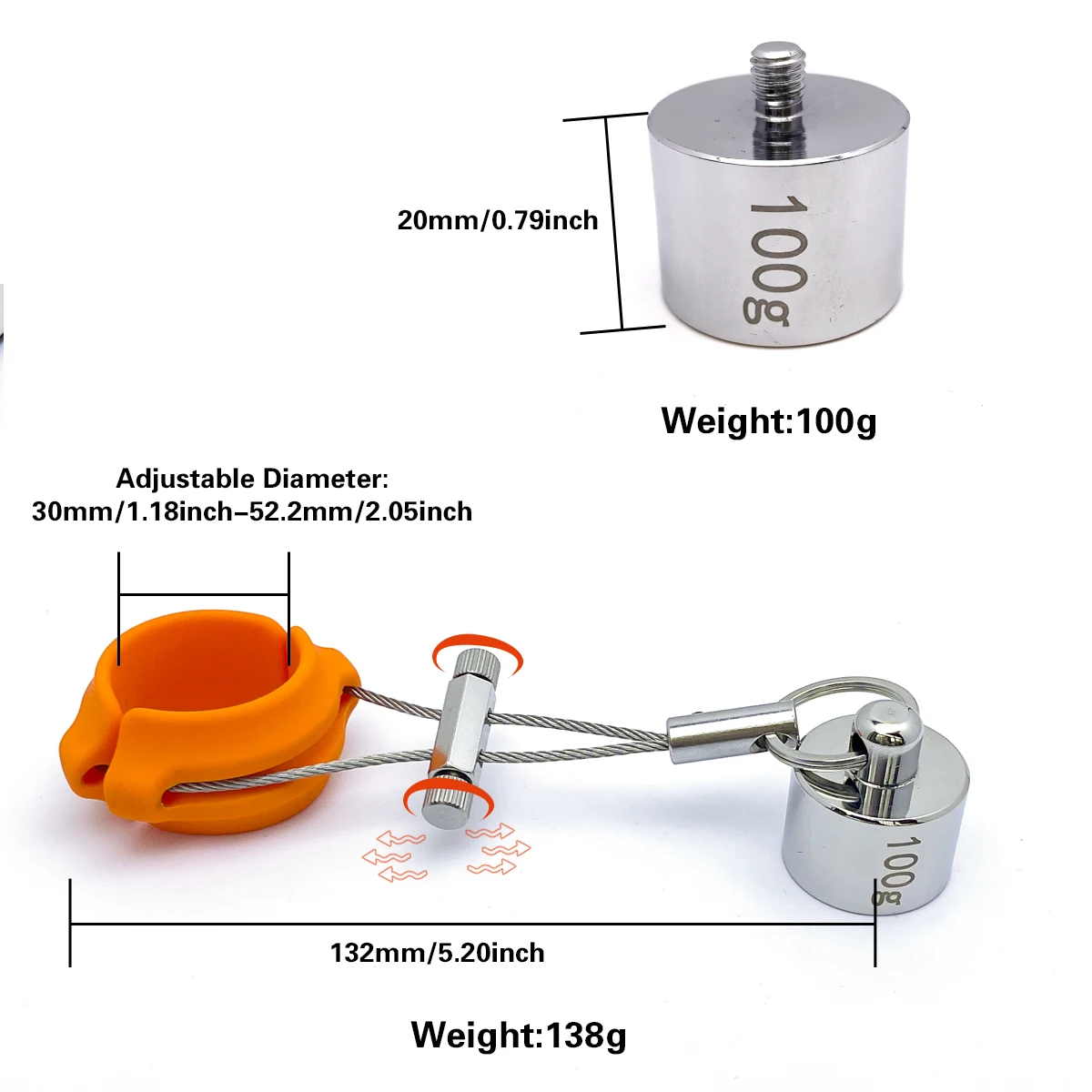 Male Penis Ring Weights,Dick Weight Trainers,Adjustable Weights,Glans Testicle Dumbbells,Adult Toy Sex,Masturbation Devices - view 2