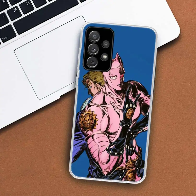 Anime JoJo Killer Queen Phone Case For Samsung Galaxy A51 A71 A50 A70 A40 A30 A20E A10 A41 A31 A21S A11 A01 A6 A8 + A7 A9 Plus image 4