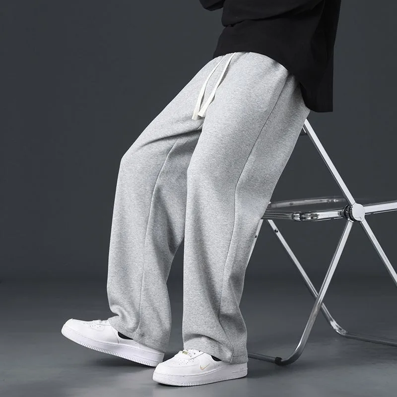 

New American Casual Versatile Pants for Men and Women in Spring and Autumn, Wide Leg Loose Straight Leg Pants, Sports Sweatpants