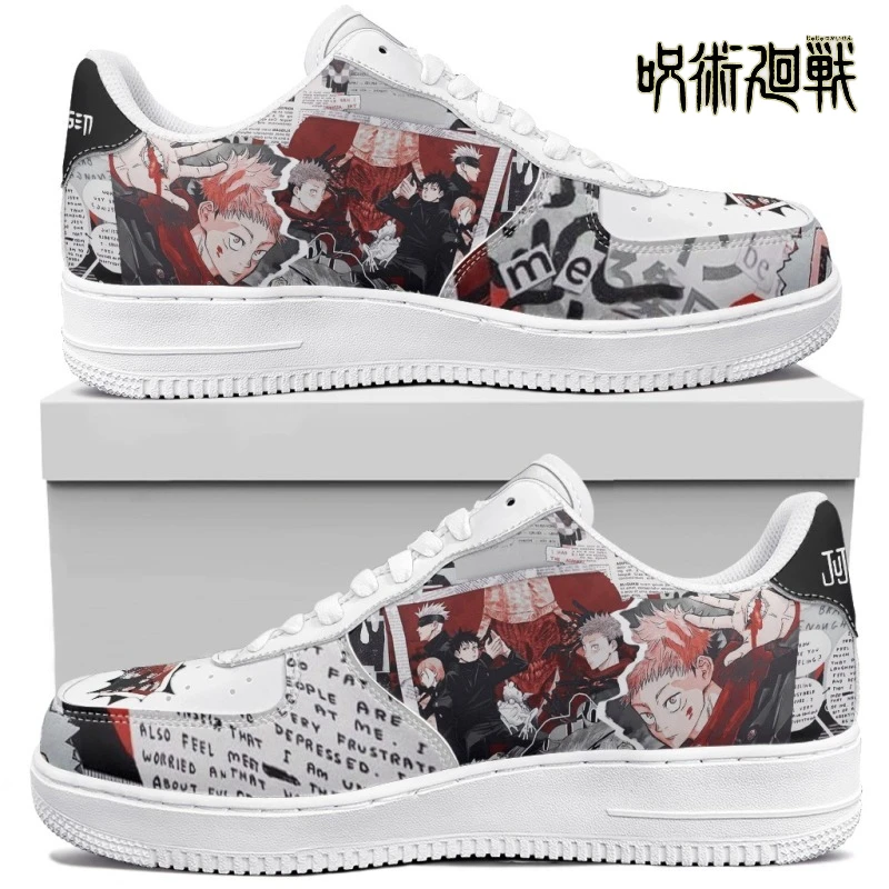 أحذية رياضية Jujutsu Kaisen Gojo Anime لكرة السلة للجنسين، أحذية كاجوال مخصصة عالية الجودة هدية عيد ميلاد #2