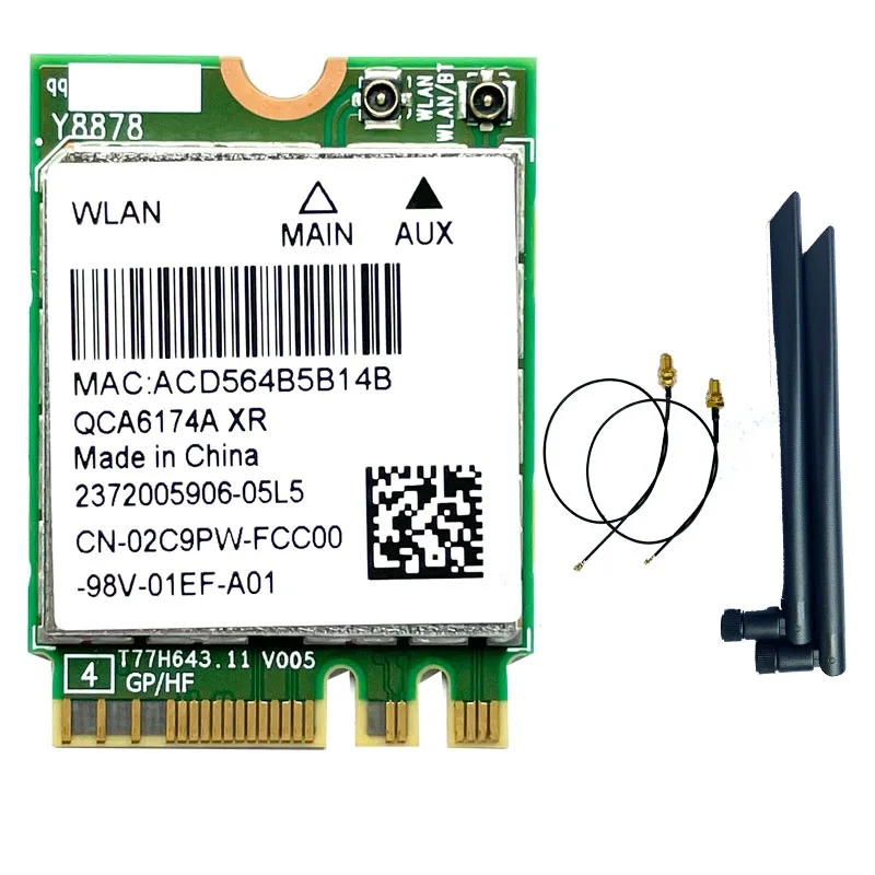 NEW Wireless Card for Atheros QCNFA364A QCA6174A NGFF M.2 867Mbps 802.11AC Bluetooth4.2 Dual Band WiFi Network Card