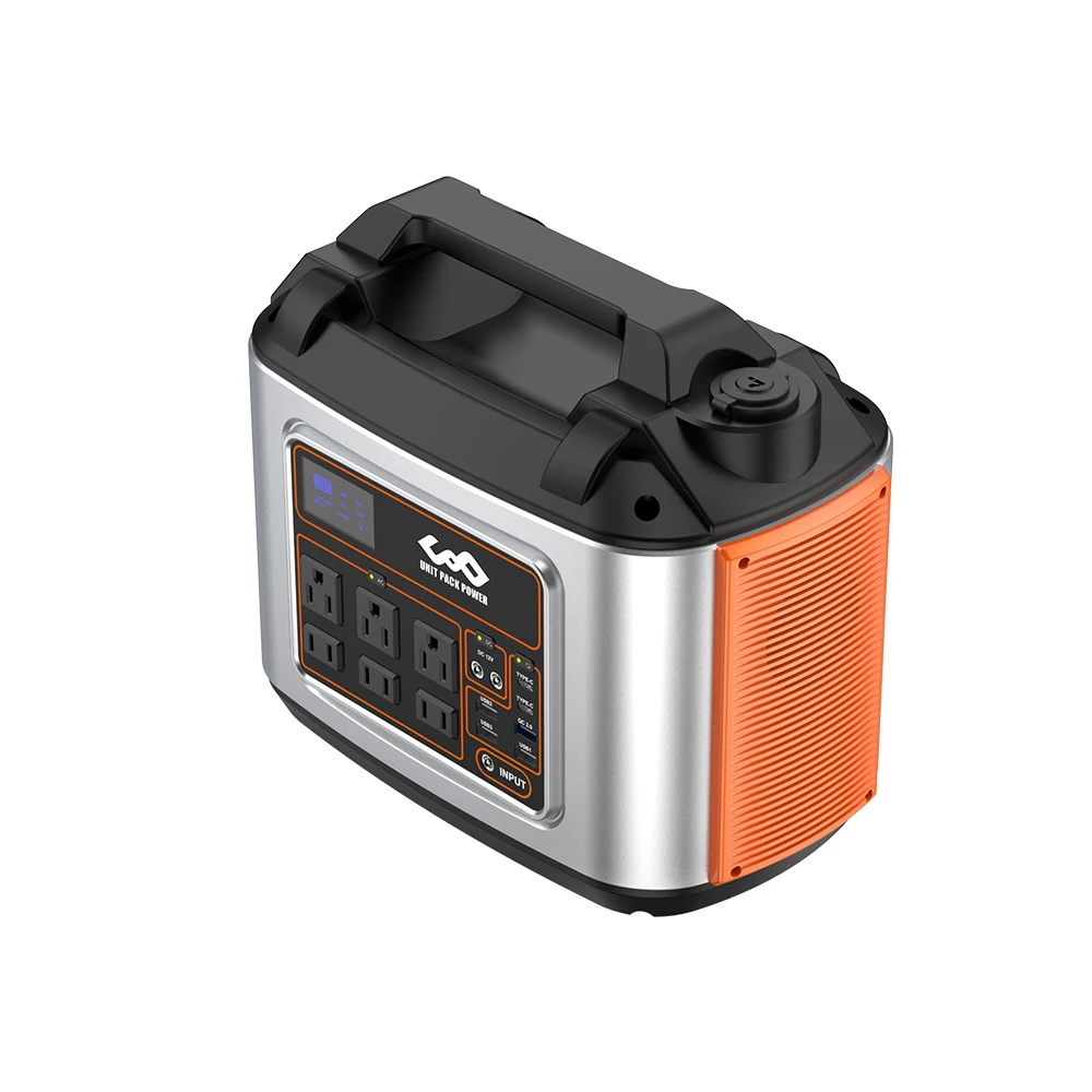 Solar Power Station Led Display 500W Lithium Ion Battery Outdoor Camping Travel Portable Power Bank Station