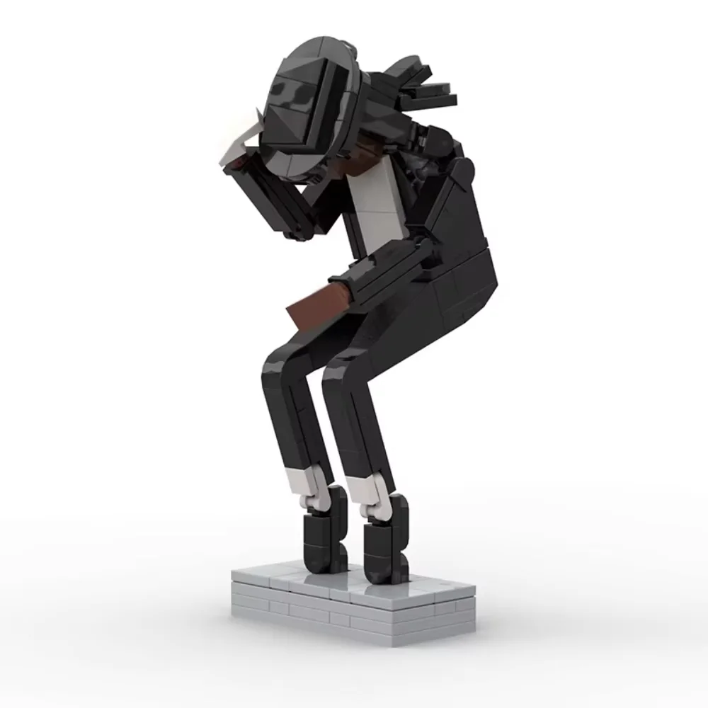 MOC Music Superstar Singers Dancers MJ Model Michael Jacksons Building Blocks Bricks Educational Kids Toys Christmas Gift