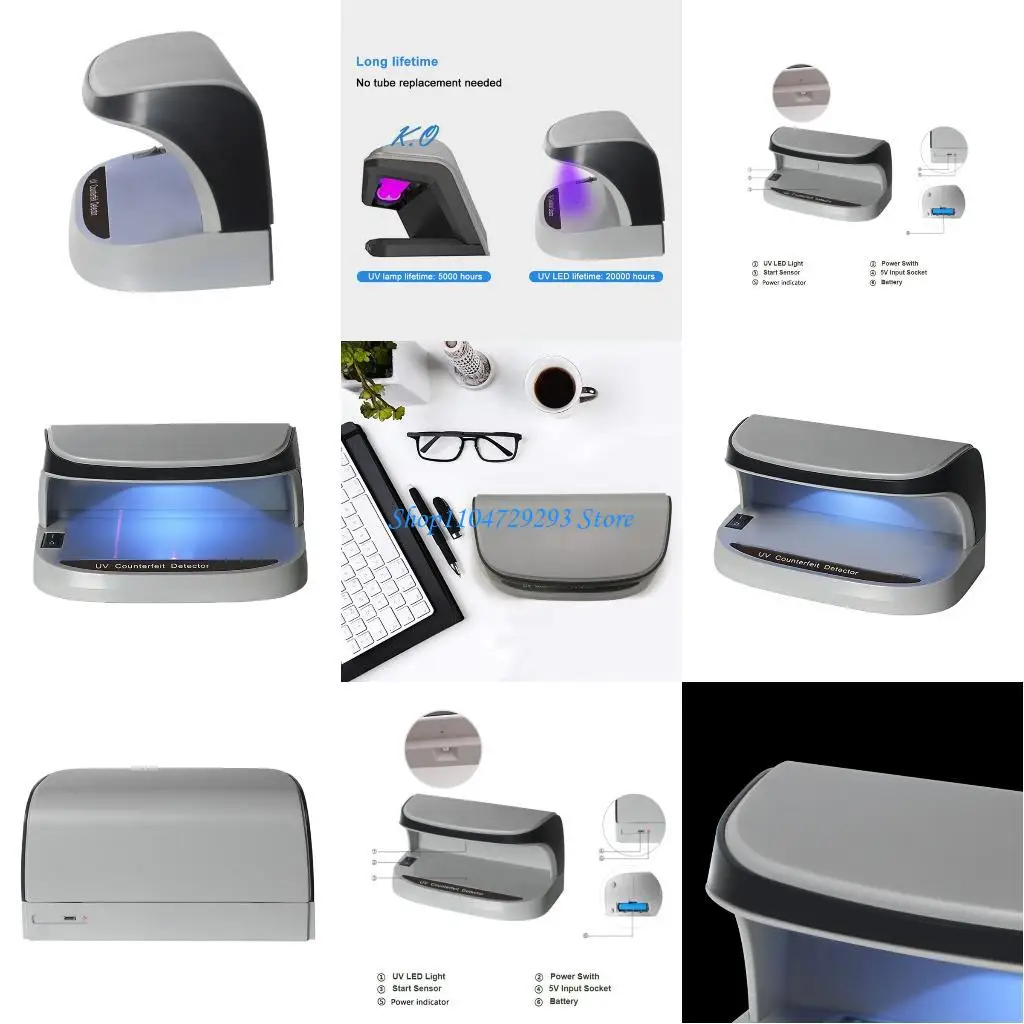 

Y2GD Portable Ultraviolets Money Checkers Magnifiers and Auto Switches for Counterfeits Bill Verification Desktop Energy Saving