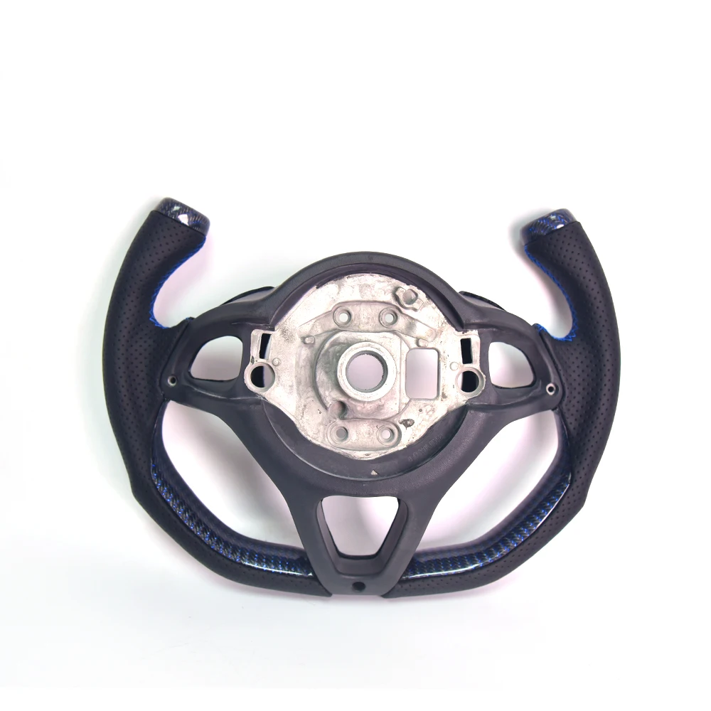 Suitable for McLaren Modified Forged Carbon Fiber Steering Wheel Assembly Suede Perforated Leather Customized Upgrade