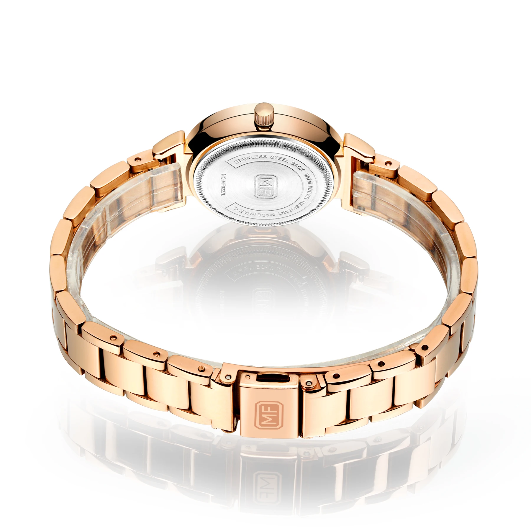 Mini Focus MF0227L Simple Women Quartz Watch Rose Gold Stainless Steel Band Waterproof Ladies Luxury Dress Watches