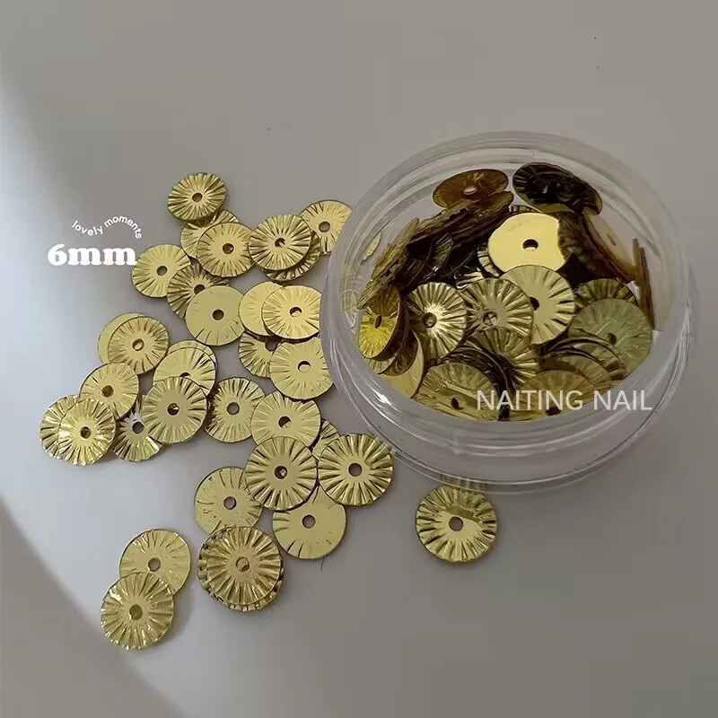 1Box  Vintage Metal Gold Sheet  Nail Art Decoratrion Nails Accessories DIY  Nail Salon Manicure