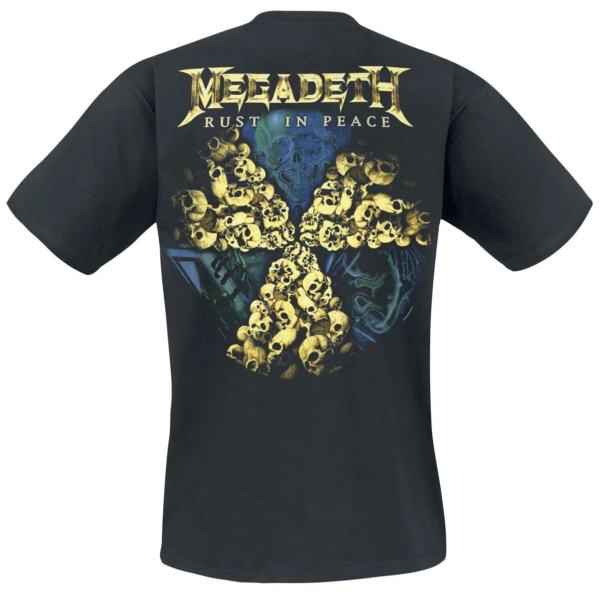 Megadeth So Far So Good So What Album-Print Baumwoll-T-Shirt für Männer und Frauen Thrash Metal Band Tracklist Unisex Kurzarm-Shirt – Detail 3