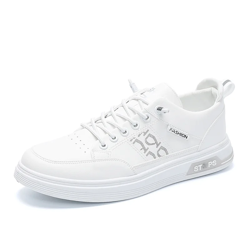 Zapatillas deportivas De suela blanda para Hombre, zapatos informales a la moda, transpirables, para deportes al aire libre, color blanco, 2024