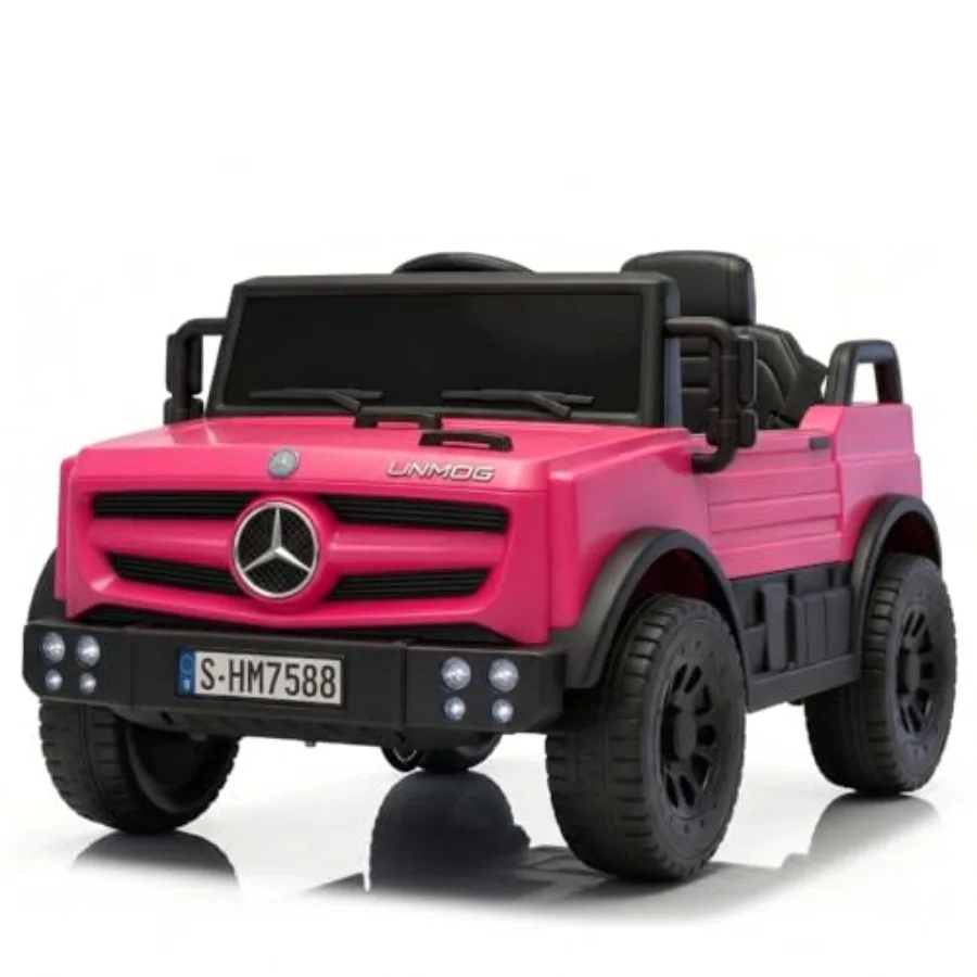 

12V Ride on Car for with Parent Remote Control Electric Vehicle with LED Headlights and Music Player Bluetooth Compatible Ideal