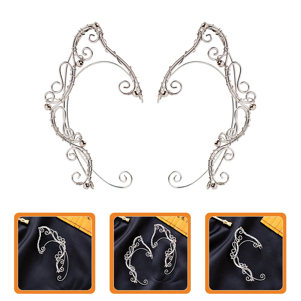 

Elf Ear Cuffs Chic Copper Non Pierced Fairy Accessories Earrings Cuff Ear Clip Elegant Look Prom Dating Costumes