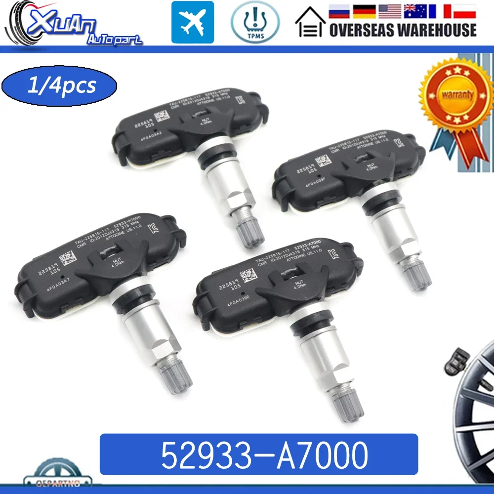 52933-A7000 Tire Pressure Sensor Monitor System TPMS for Hyundai Elantra Coupe Kia Forte Koup Forte5 315Mhz 52933A7000