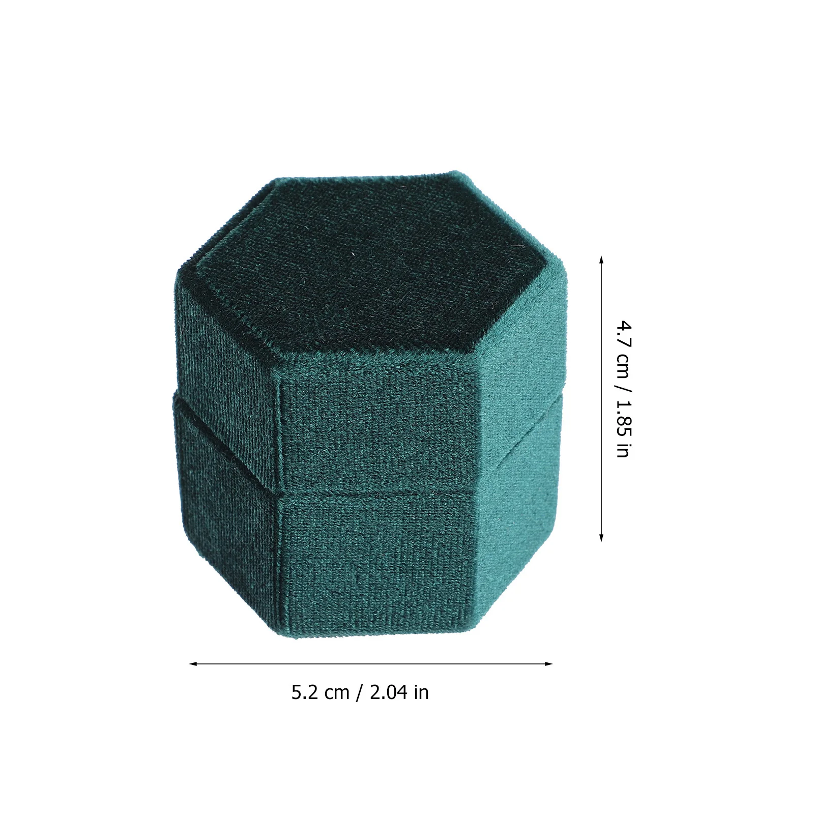 

Jewelry Box Luxury Hexagon Ring Packaging Gift Box For Engagement Wedding Anniversary Proposal Dustproof Portable Storage